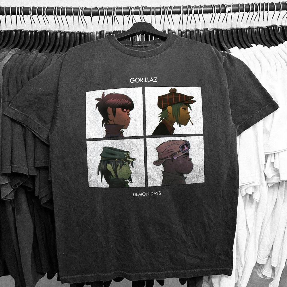 Black Gorillaz Demon Days T-Shirt